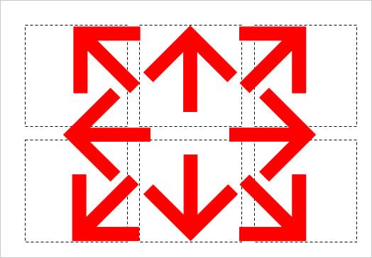 八方向の矢印（５）の画像２