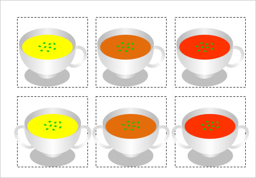 カップスープのイラストの画像２