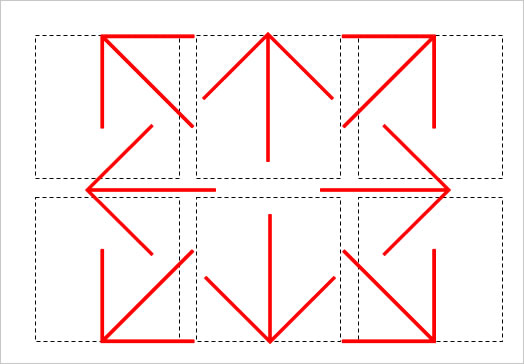 八方向の矢印（１）の画像２