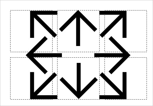 八方向の矢印（４）の画像１