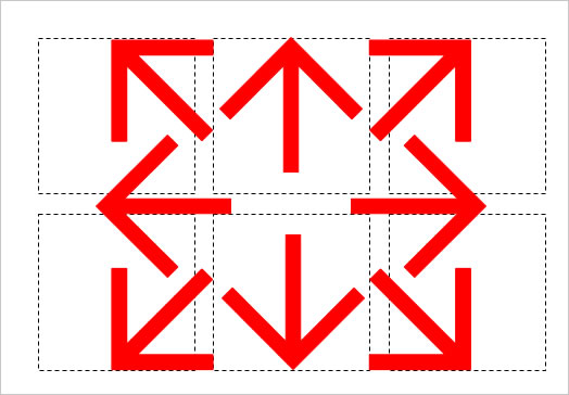 八方向の矢印（４）の画像２