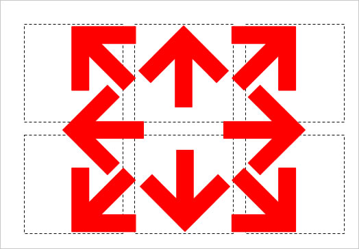 八方向の矢印（６）の画像２