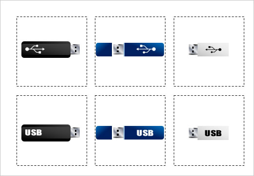 USBメモリのイラストの画像２
