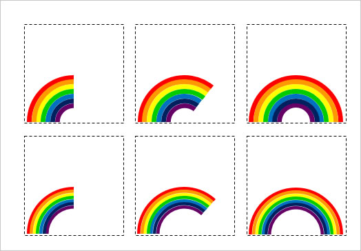 虹のイラストの画像２