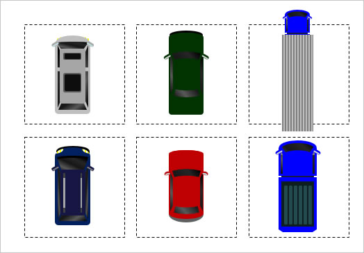 上から見た車のイラストの画像２