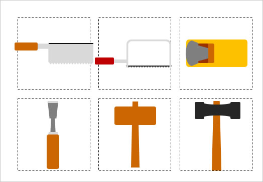 工具・大工道具のイラスト（１）の画像２