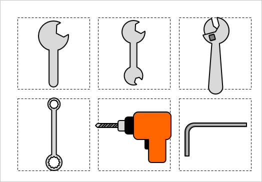 工具・大工道具のイラスト（３）の画像１