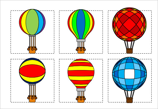 気球のイラストの画像１
