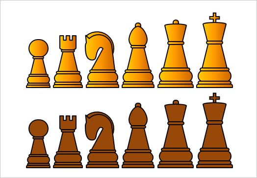 チェスの駒のイラスト（１）の画像１