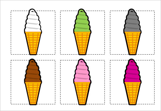 ソフトクリームのイラストの画像２