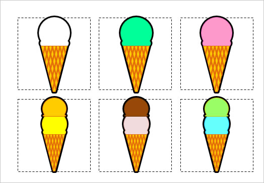 アイスクリームのイラストの画像２