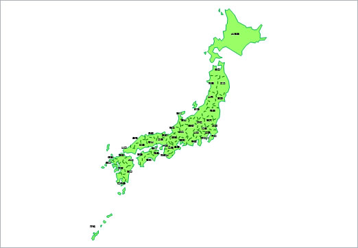 日本地図 パワーポイント パワポ素材のぱわぽすけ