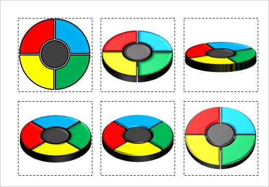 円の4分割図形（２）の画像１
