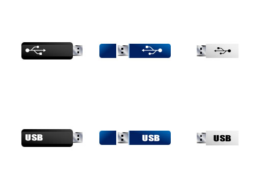 USBメモリのイラストの画像２