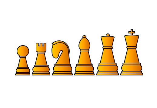 チェスの駒のイラスト1の画像