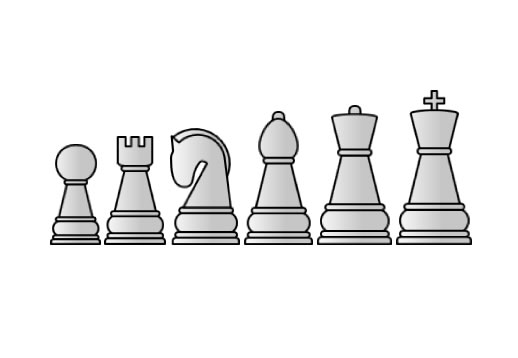 チェスの駒のイラスト2の画像