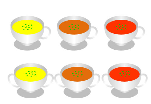 カップスープのイラストの画像２