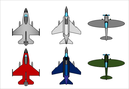 戦闘機のイラストの画像