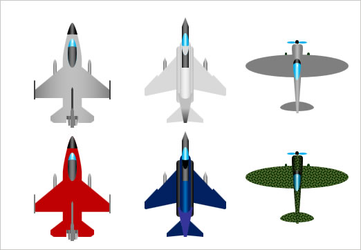 戦闘機のイラストの画像２