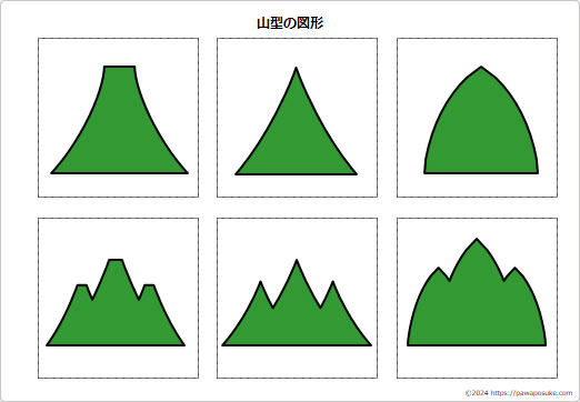 山型の図形の画像２